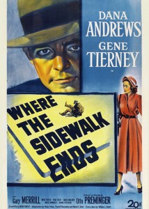 "Where the sidewalk ends" (1950), reż. Otto Preminger